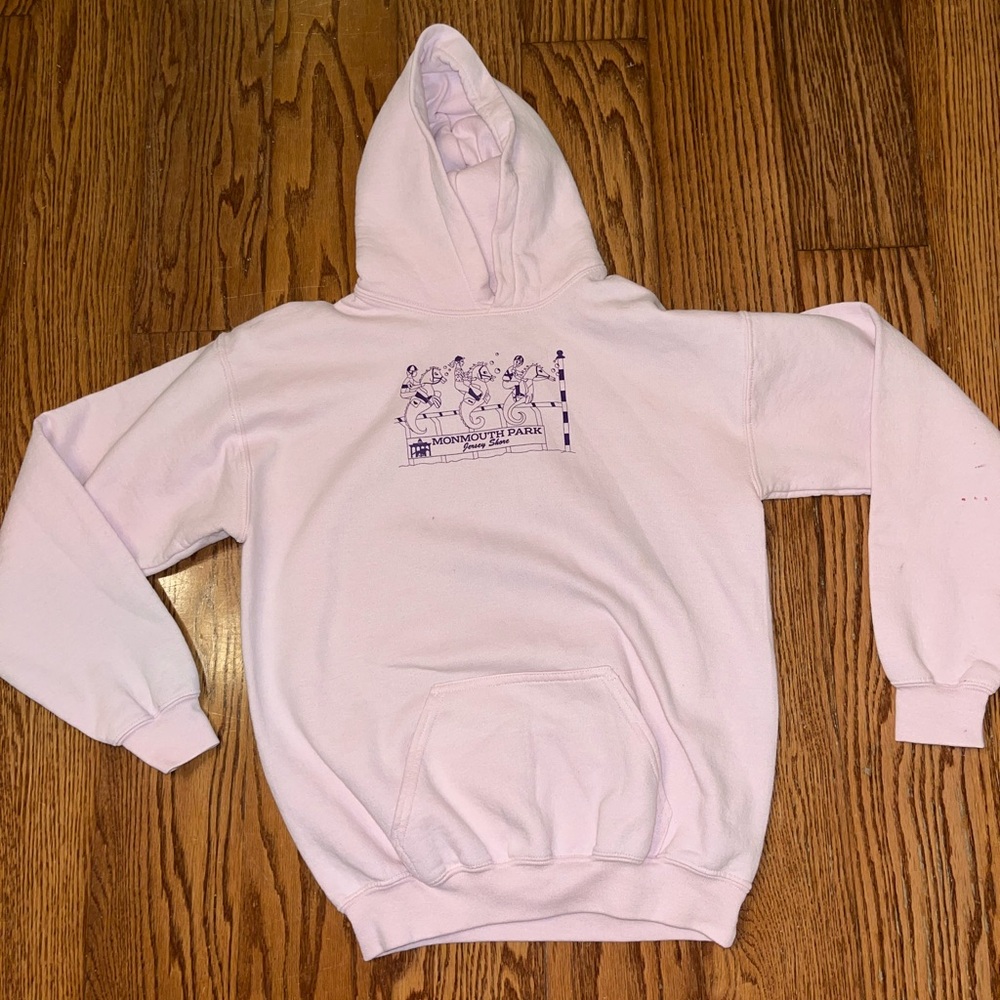 Monmouth park jersey shore pink hoodie